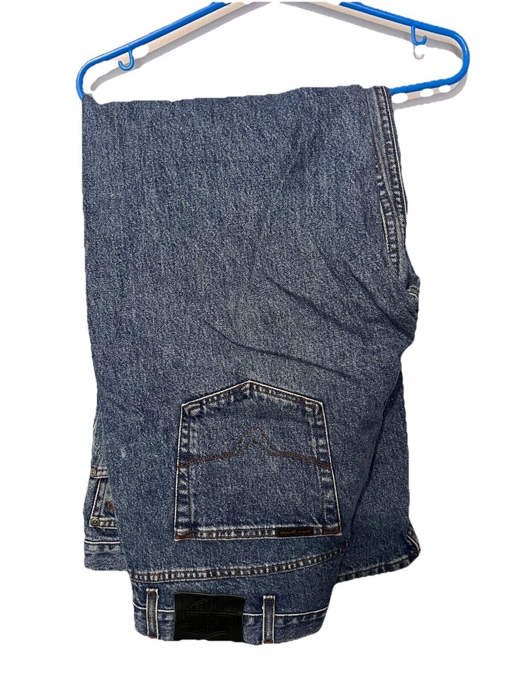 Harley Davidson Blue Denim Jeans Men’s 40x32 Straight Leg Biker Riding